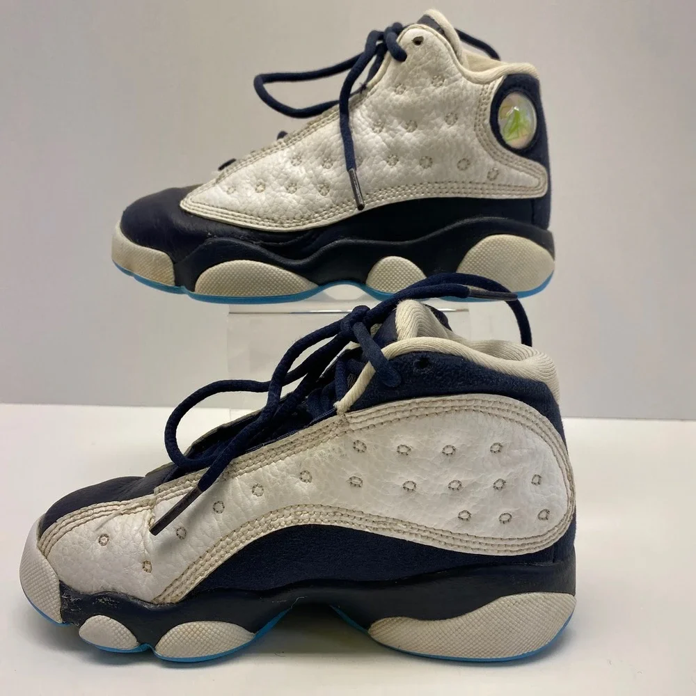 Nike Air Jordan 13 XIII‎ TD Retro Toddler Shoes 11C DJ3005 144 White Navy Blue